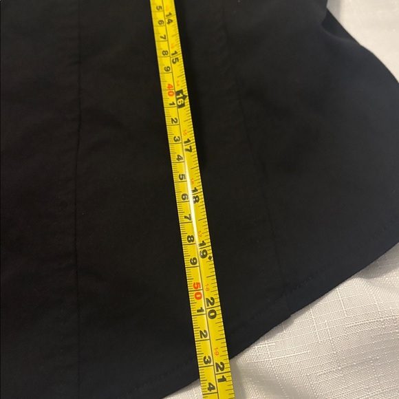 Torrid Deep Black Zip-Up Corset Top SZ 2X cropped lined sleeveless goth grunge - Picture 9 of 14